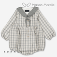 Gallery viewerに画像を読み込む, 【オーダー会/送料無料】<Maison marelle> Romper ROI - grey tartan
