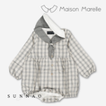 Gallery viewerに画像を読み込む, 【オーダー会/送料無料】<Maison marelle> Romper ROI - grey tartan
