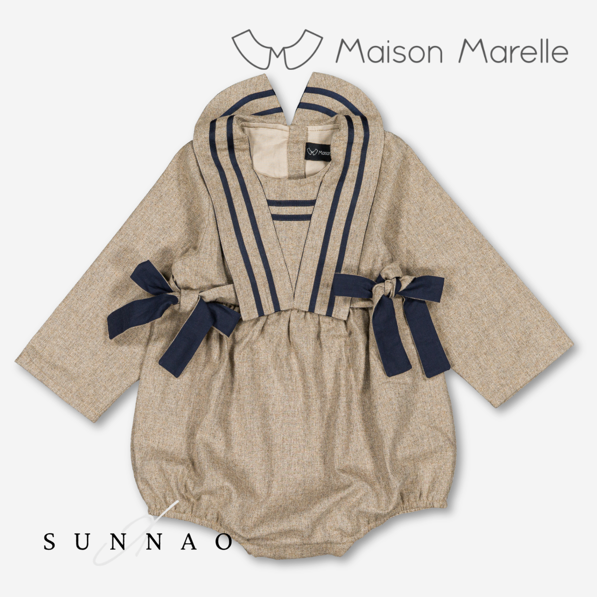 【オーダー会/送料無料】<Maison marelle> Romper ODEON - heathered oatmeal