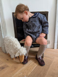 Load image into Gallery viewer, 【オーダー会/送料無料】<Maison marelle> Romper BAC - Blue&ecru check
