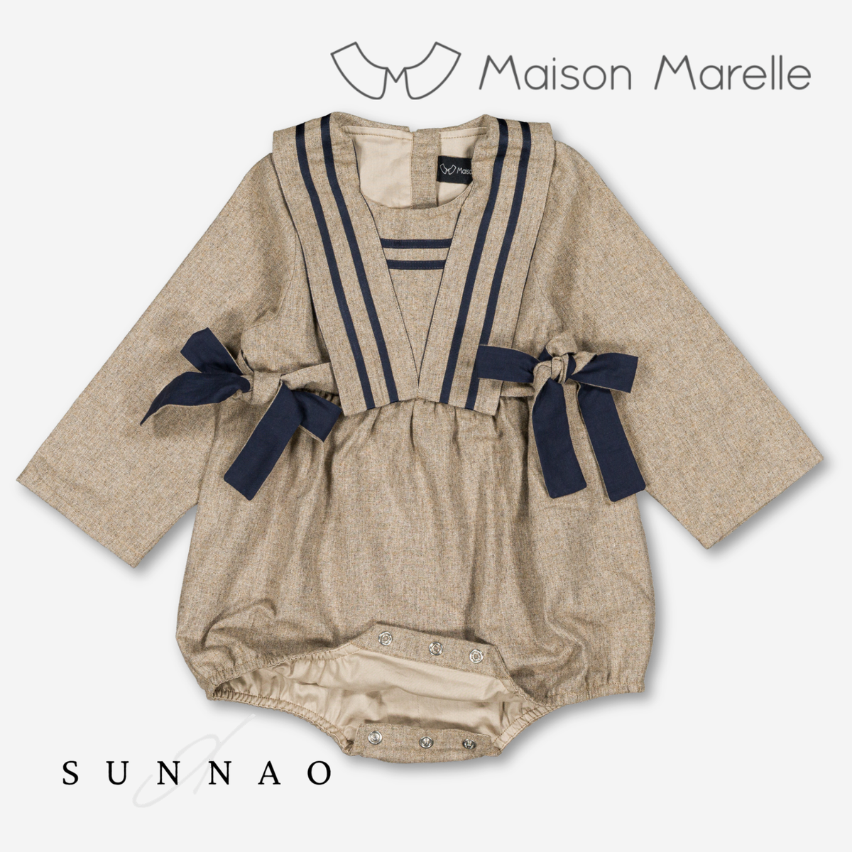 【オーダー会/送料無料】<Maison marelle> Romper ODEON - heathered oatmeal