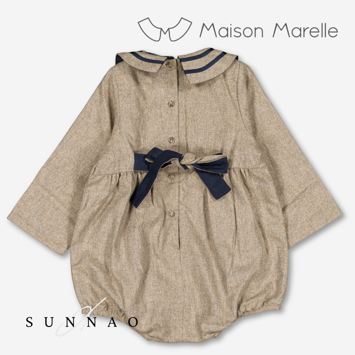 【オーダー会/送料無料】<Maison marelle> Romper ODEON - heathered oatmeal