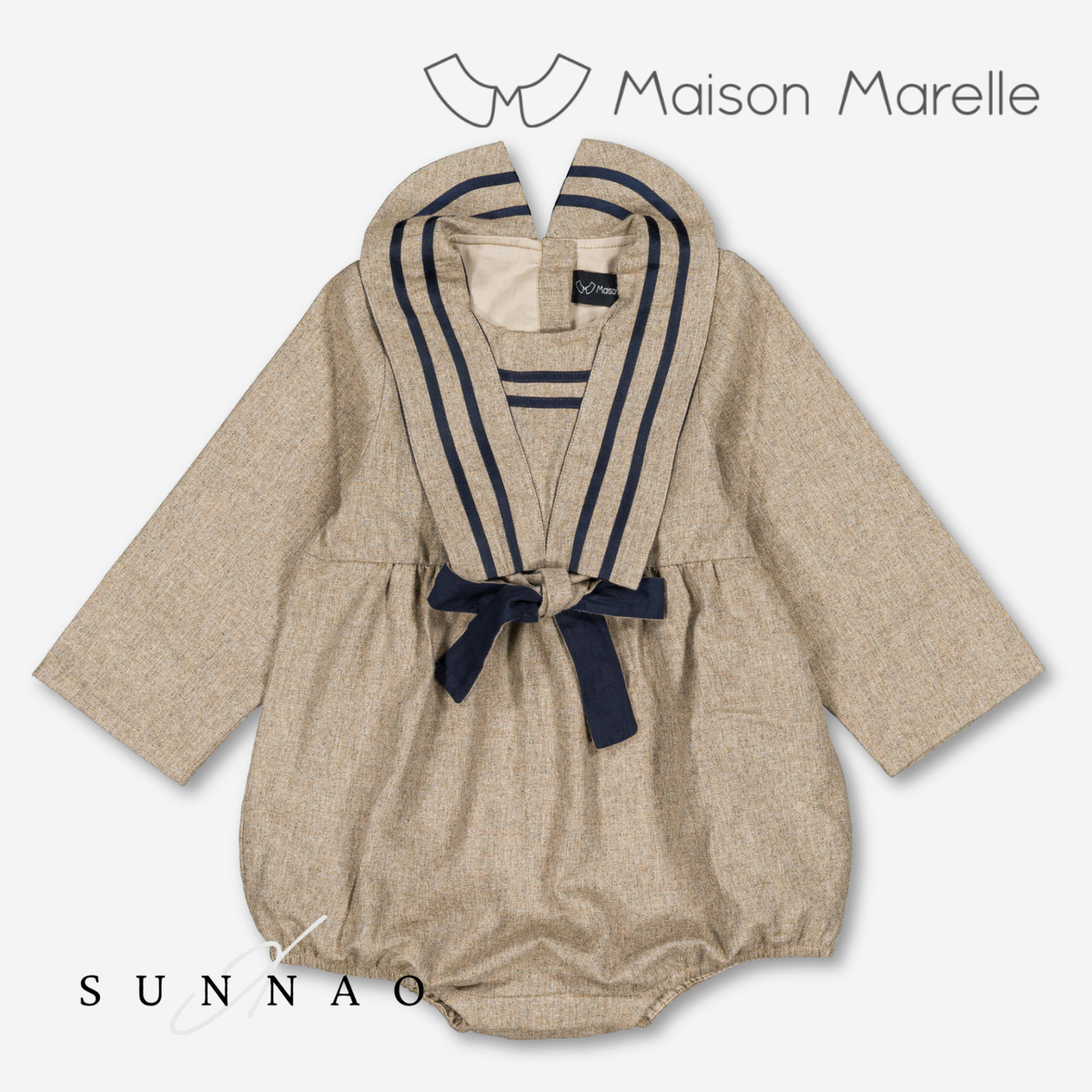 【オーダー会/送料無料】<Maison marelle> Romper ODEON - heathered oatmeal