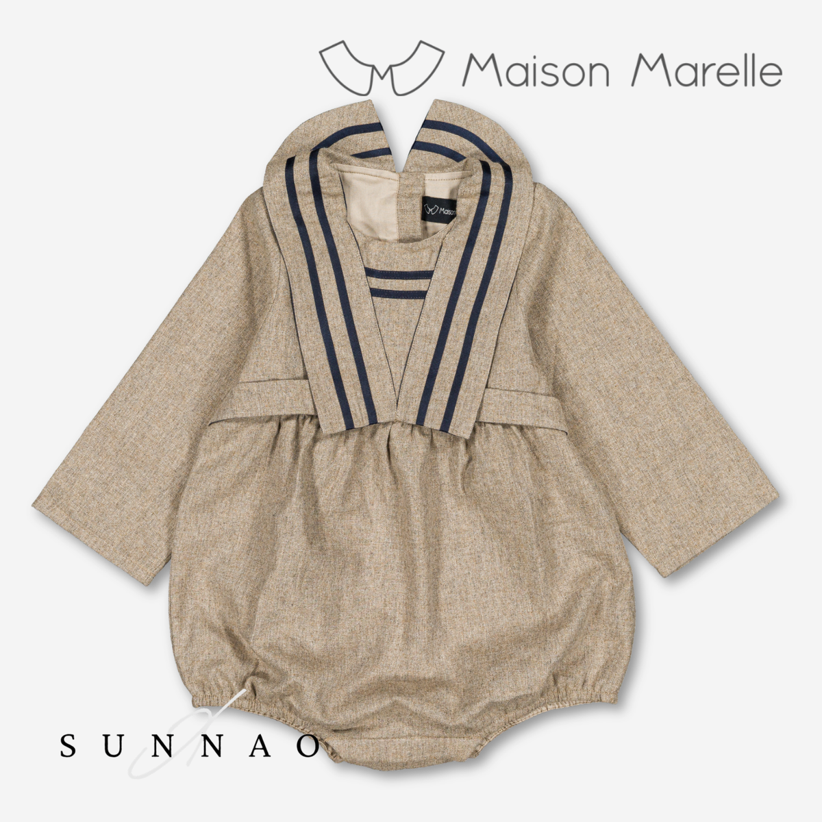 【オーダー会/送料無料】<Maison marelle> Romper ODEON - heathered oatmeal