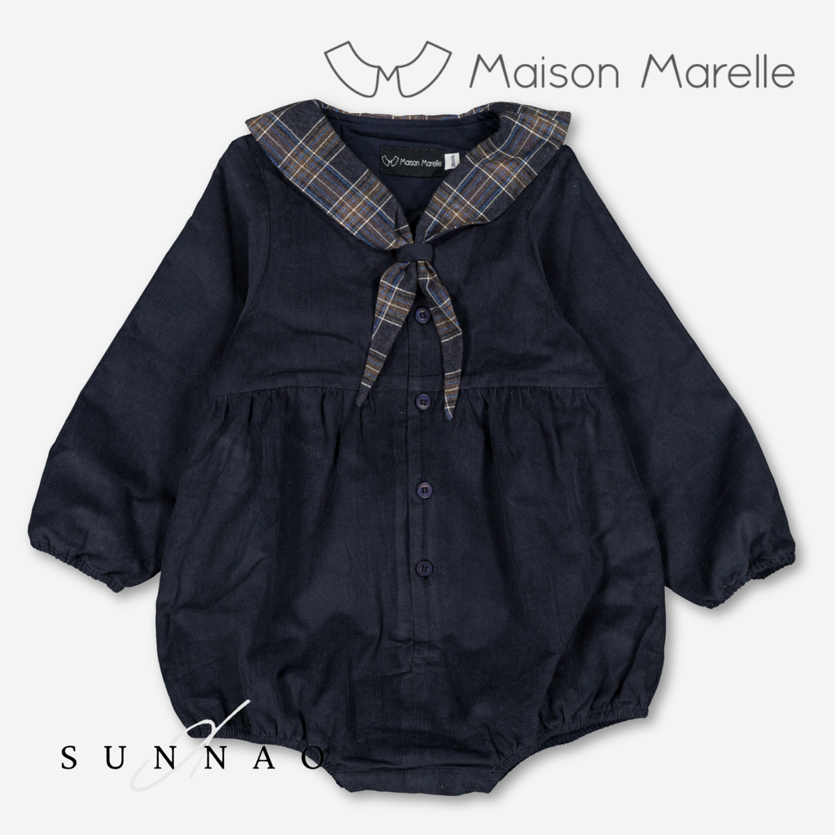 【オーダー会/送料無料】<Maison marelle> Romper ROI - velvet navy