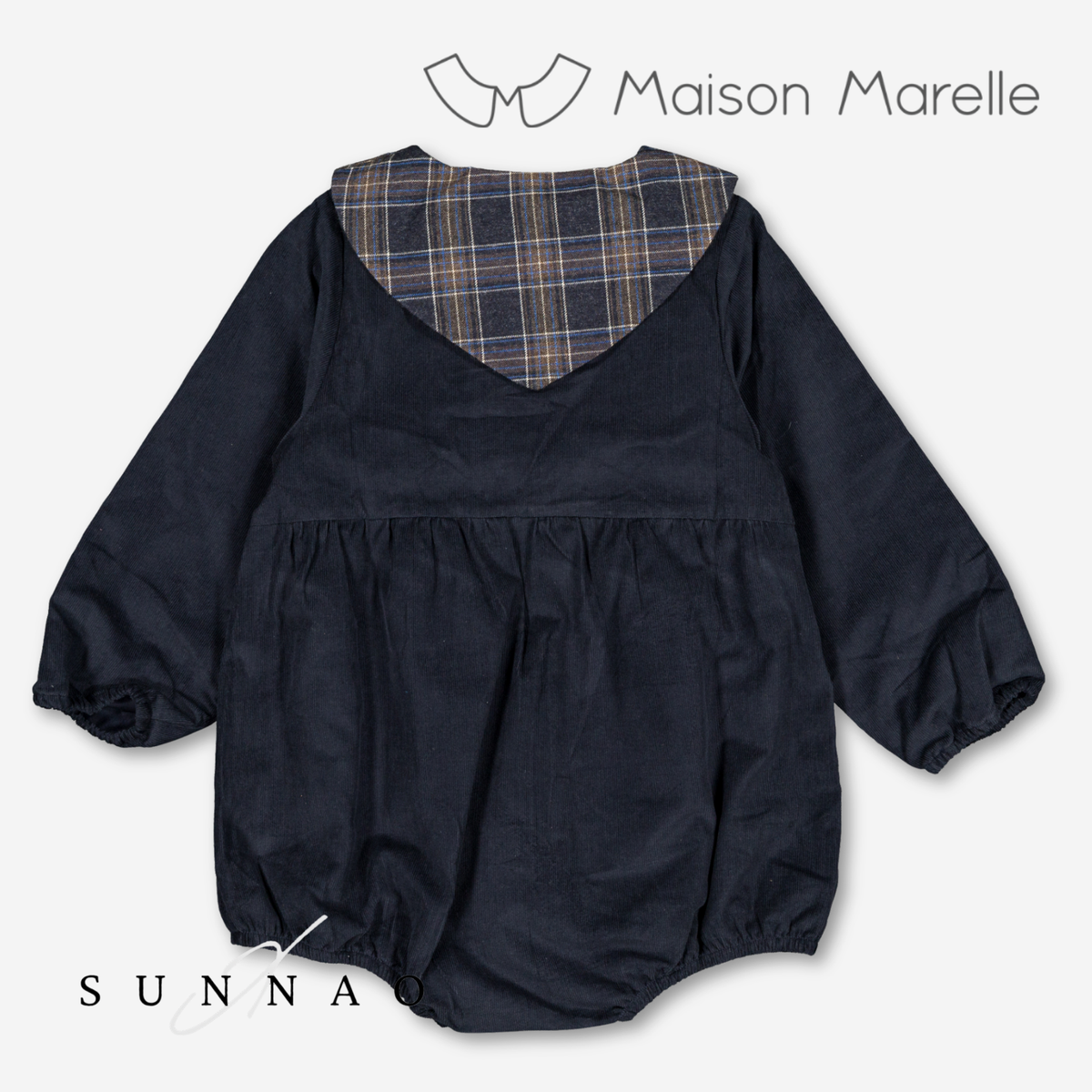 【オーダー会/送料無料】<Maison marelle> Romper ROI - velvet navy