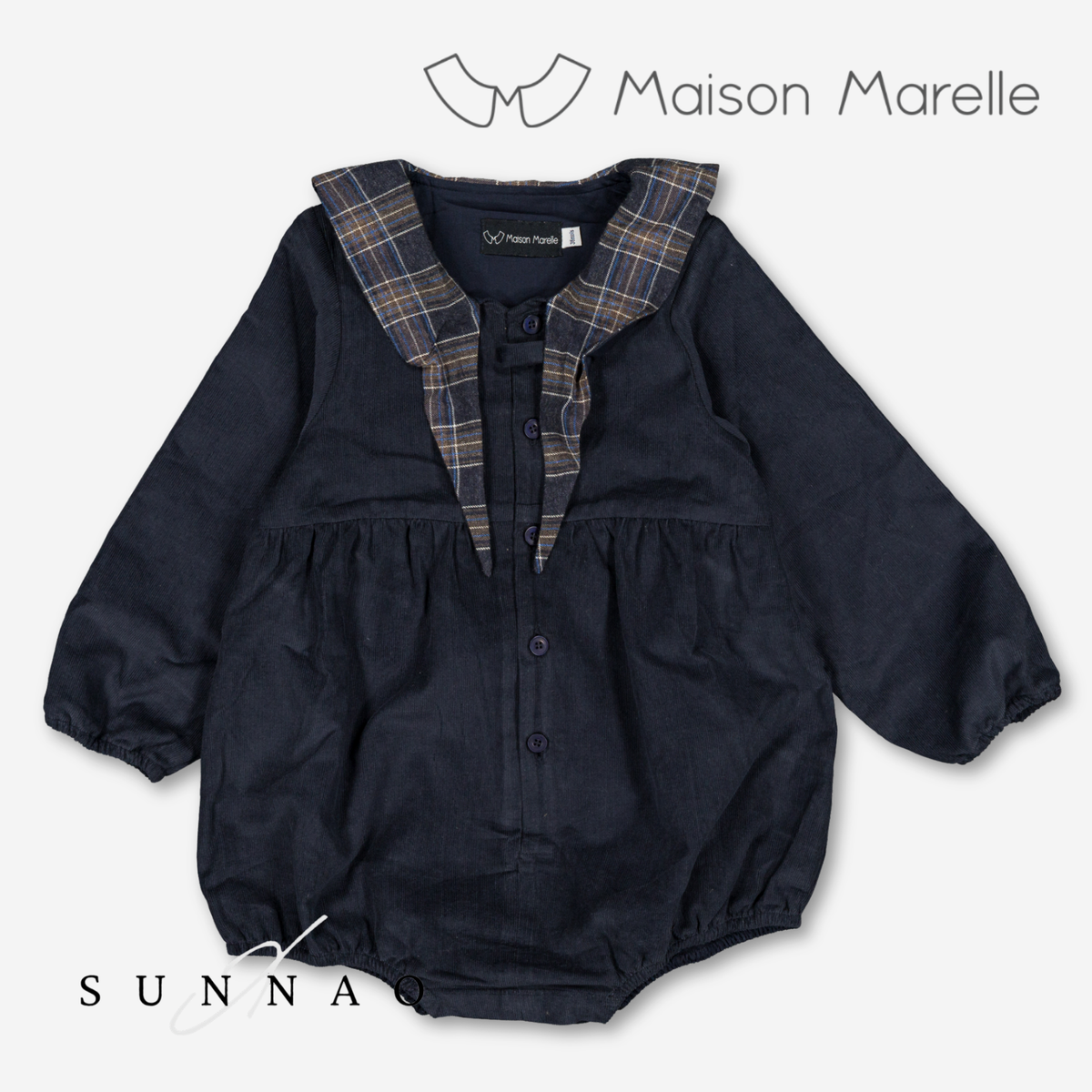 【オーダー会/送料無料】<Maison marelle> Romper ROI - velvet navy