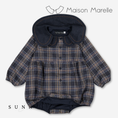 将图像加载到画廊查看器中, 【オーダー会/送料無料】<Maison marelle> Romper LOTA - blue tartan
