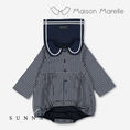 Load image into Gallery viewer, 【オーダー会/送料無料】<Maison marelle> Romper BAC - Blue&ecru check
