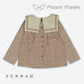 갤러리 뷰어로 이미지로드, 【オーダー会/送料無料】<Maison marelle> Blouse CHOISY- olive check
