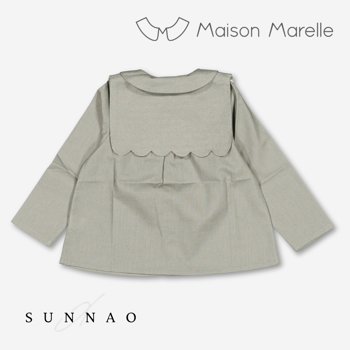 【オーダー会/送料無料】<Maison marelle> Shirt GRENELLE - sauge linen