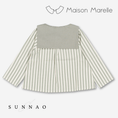 갤러리 뷰어로 이미지로드, 【オーダー会/送料無料】<Maison marelle> Blouse MONGE - sauge stripes
