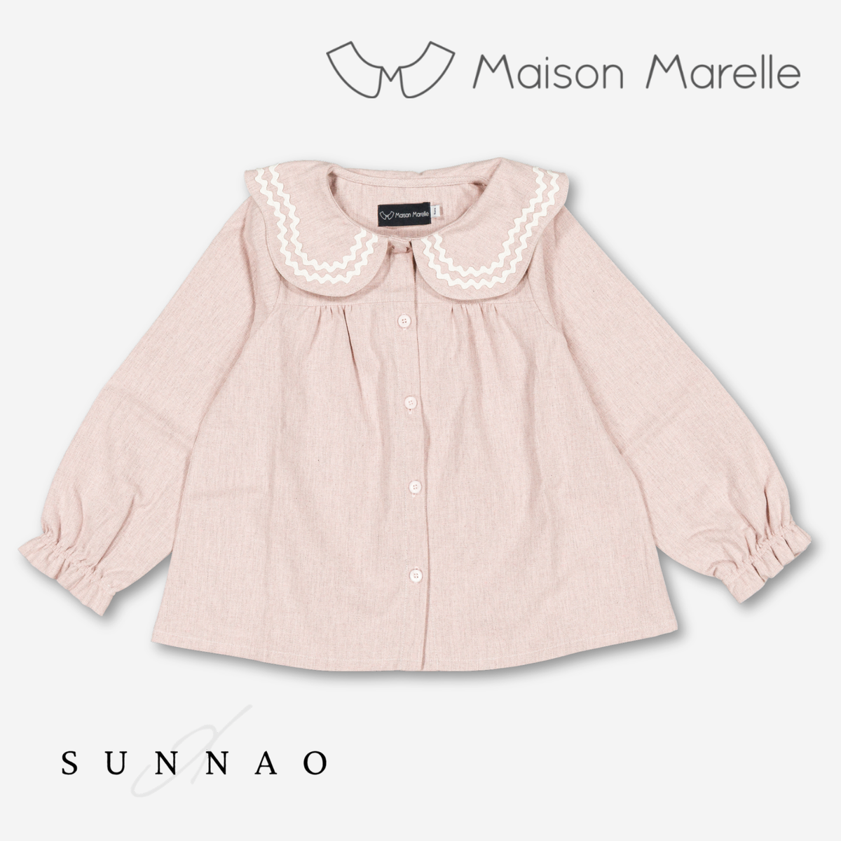 【オーダー会/送料無料】<Maison marelle> Blouse PASSY - dusty pink