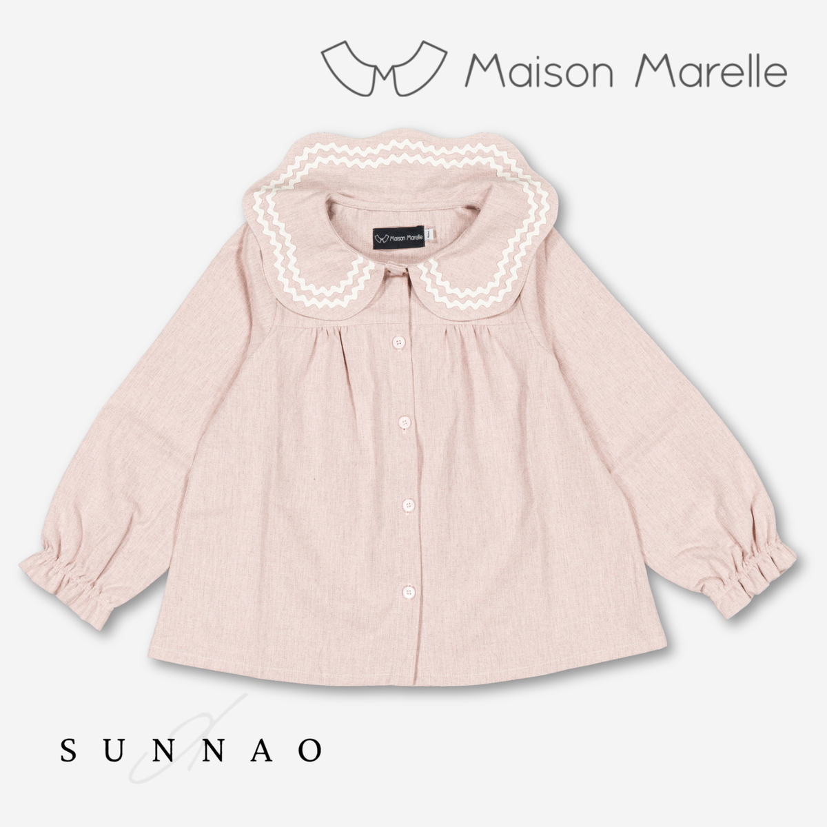 【オーダー会/送料無料】<Maison marelle> Blouse PASSY - dusty pink
