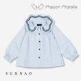 Gallery viewerに画像を読み込む, 【オーダー会/送料無料】<Maison marelle> Blouse PASSY- heathered blue

