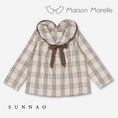 Gallery viewerに画像を読み込む, 【オーダー会/送料無料】<Maison marelle> Blouse BERRI - beige tartan
