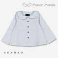 Load image into Gallery viewer, 【オーダー会/送料無料】<Maison marelle> Shirt MONCEAU - blue stripes
