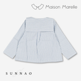 Load image into Gallery viewer, 【オーダー会/送料無料】<Maison marelle> Shirt MONCEAU - blue stripes
