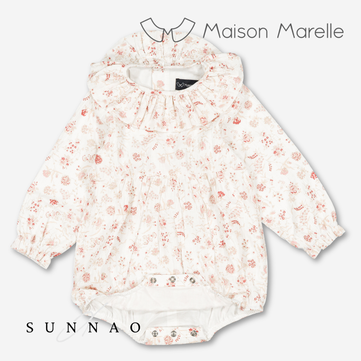 【オーダー会/送料無料】<Maison marelle> Romper ALMA - dusty florals