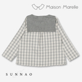 将图像加载到画廊查看器中, 【オーダー会/送料無料】<Maison marelle> Blouse MONGE- grey tartan

