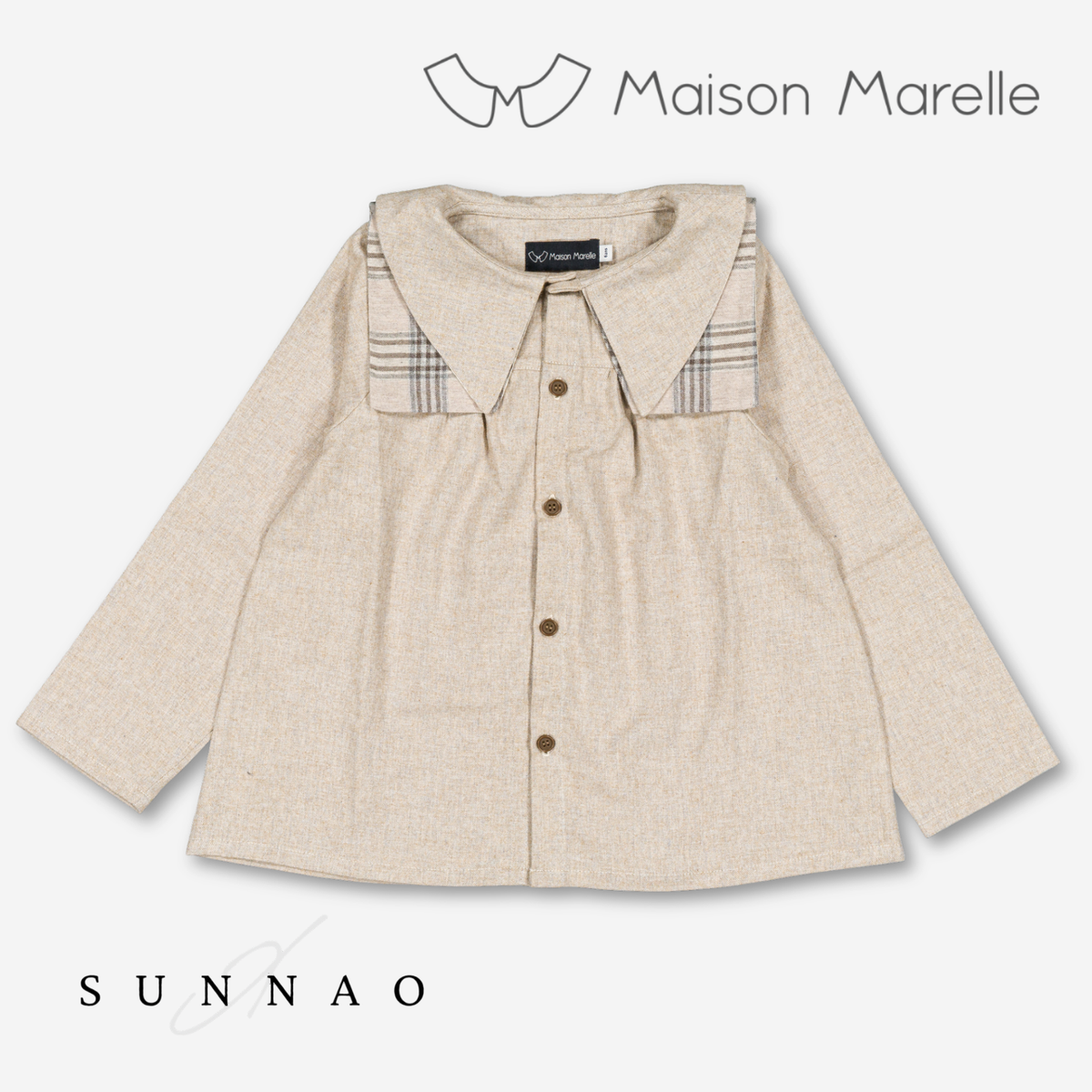 【オーダー会/送料無料】<Maison marelle> Blouse DUC - flannel beige