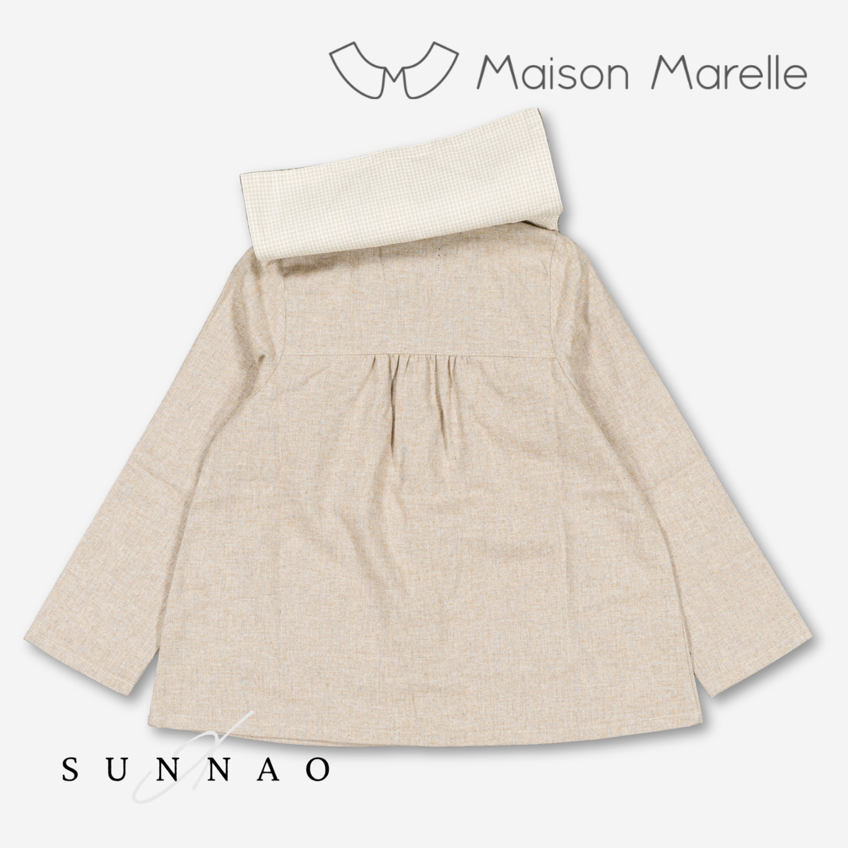 【オーダー会/送料無料】<Maison marelle> Blouse DUC - flannel beige