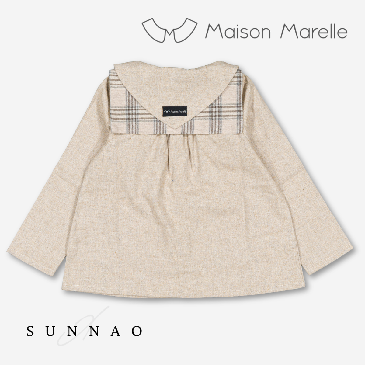 【オーダー会/送料無料】<Maison marelle> Blouse DUC - flannel beige
