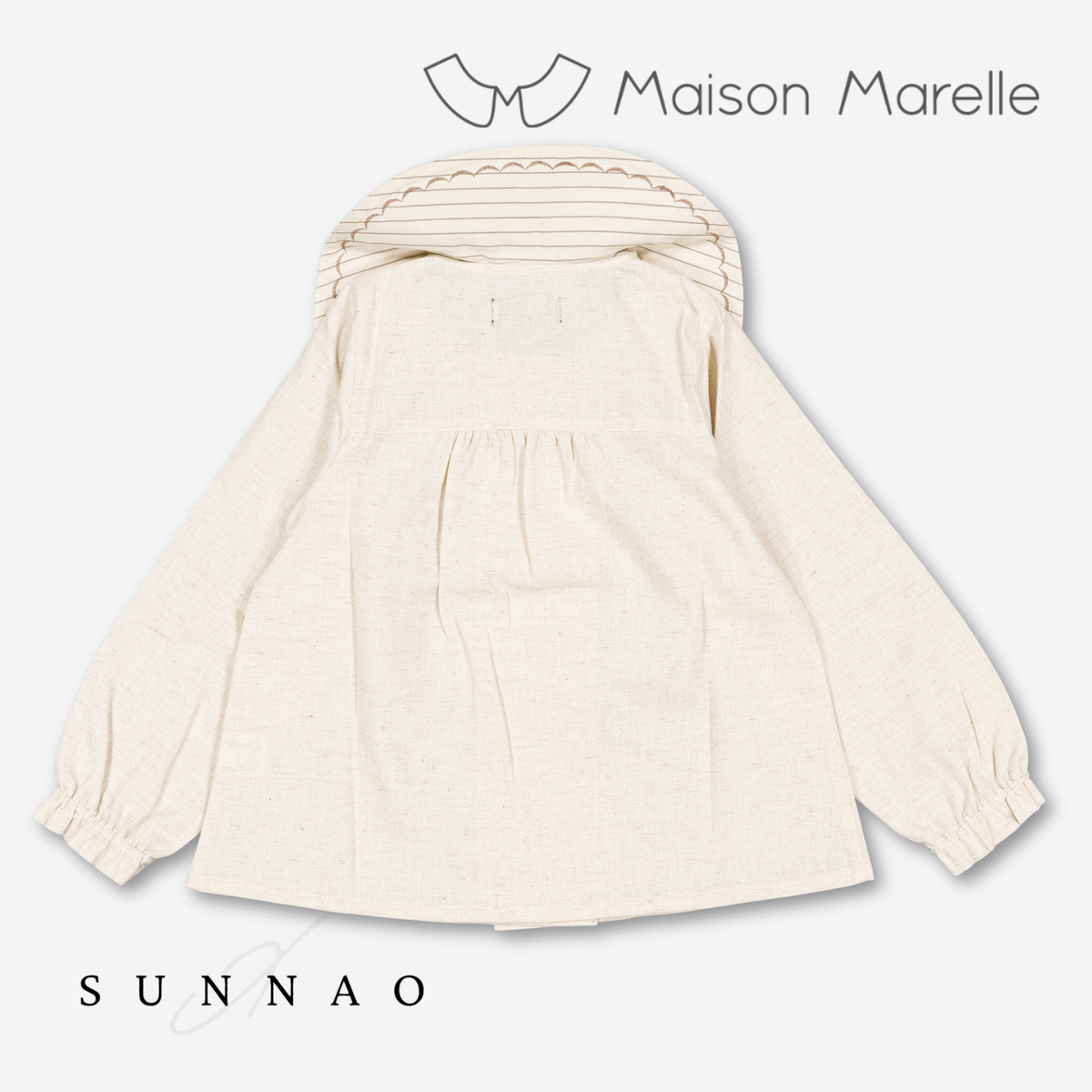 【オーダー会/送料無料】<Maison marelle> Blouse NOLLET - beige linen
