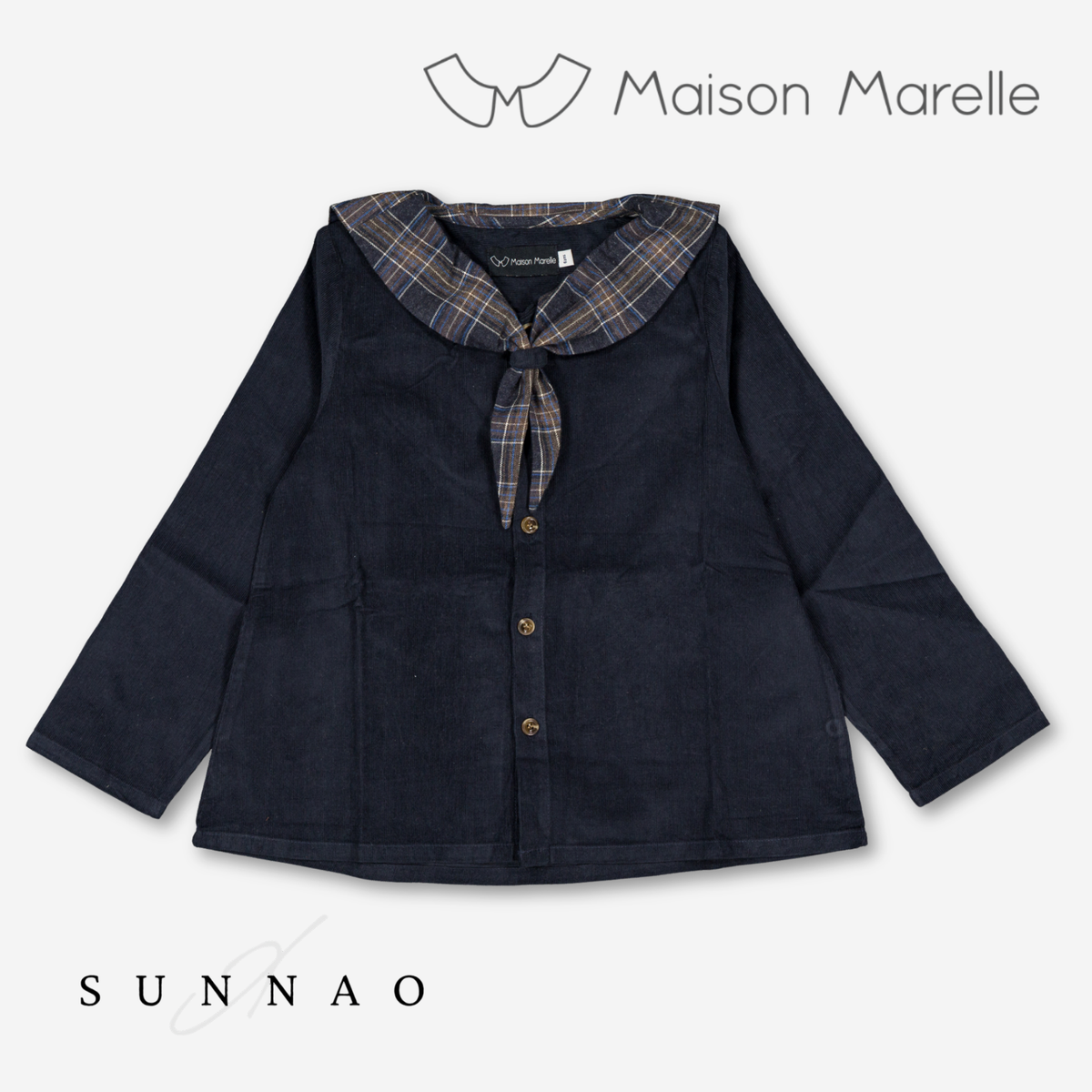 【オーダー会/送料無料】<Maison marelle> Blouse MONGE - velvet blue