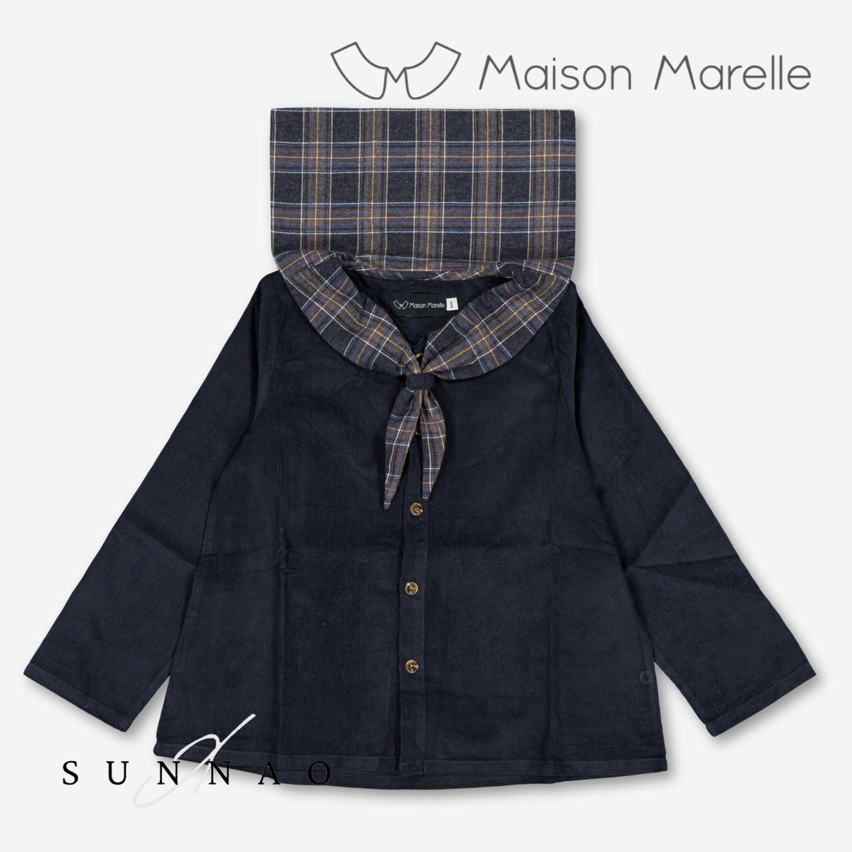 【オーダー会/送料無料】<Maison marelle> Blouse MONGE - velvet blue