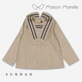 Gallery viewerに画像を読み込む, 【オーダー会/送料無料】<Maison marelle> Blouse SEINE - heathered oatmeal
