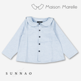 Load image into Gallery viewer, 【オーダー会/送料無料】<Maison marelle> Shirt MONCEAU - heathered blue
