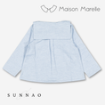 Load image into Gallery viewer, 【オーダー会/送料無料】<Maison marelle> Shirt MONCEAU - heathered blue
