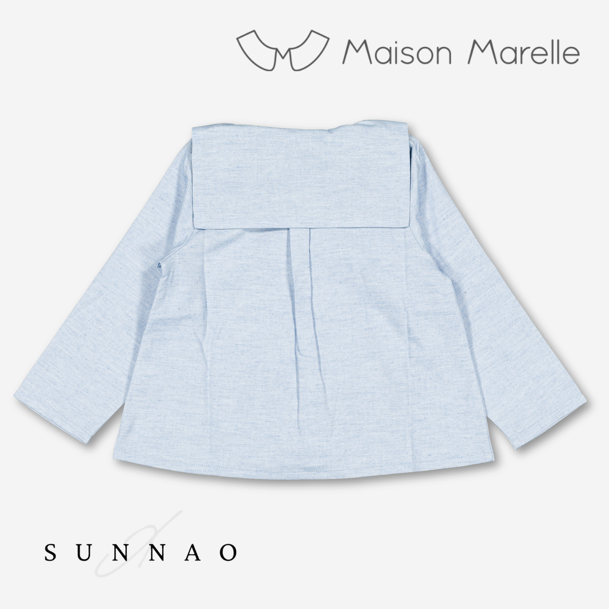 【オーダー会/送料無料】<Maison marelle> Shirt MONCEAU - heathered blue