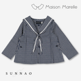 갤러리 뷰어로 이미지로드, 【オーダー会/送料無料】<Maison marelle> Blouse CHAPTAL - blue&ecru check
