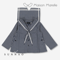 갤러리 뷰어로 이미지로드, 【オーダー会/送料無料】<Maison marelle> Blouse CHAPTAL - blue&ecru check
