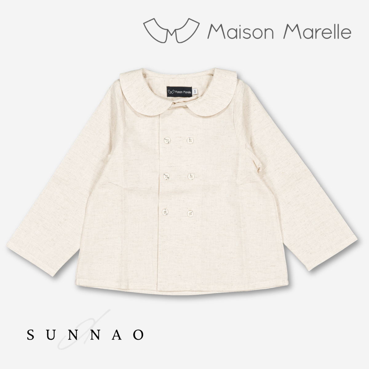 【オーダー会/送料無料】<Maison marelle> Blouse CONVENTION - beige linen