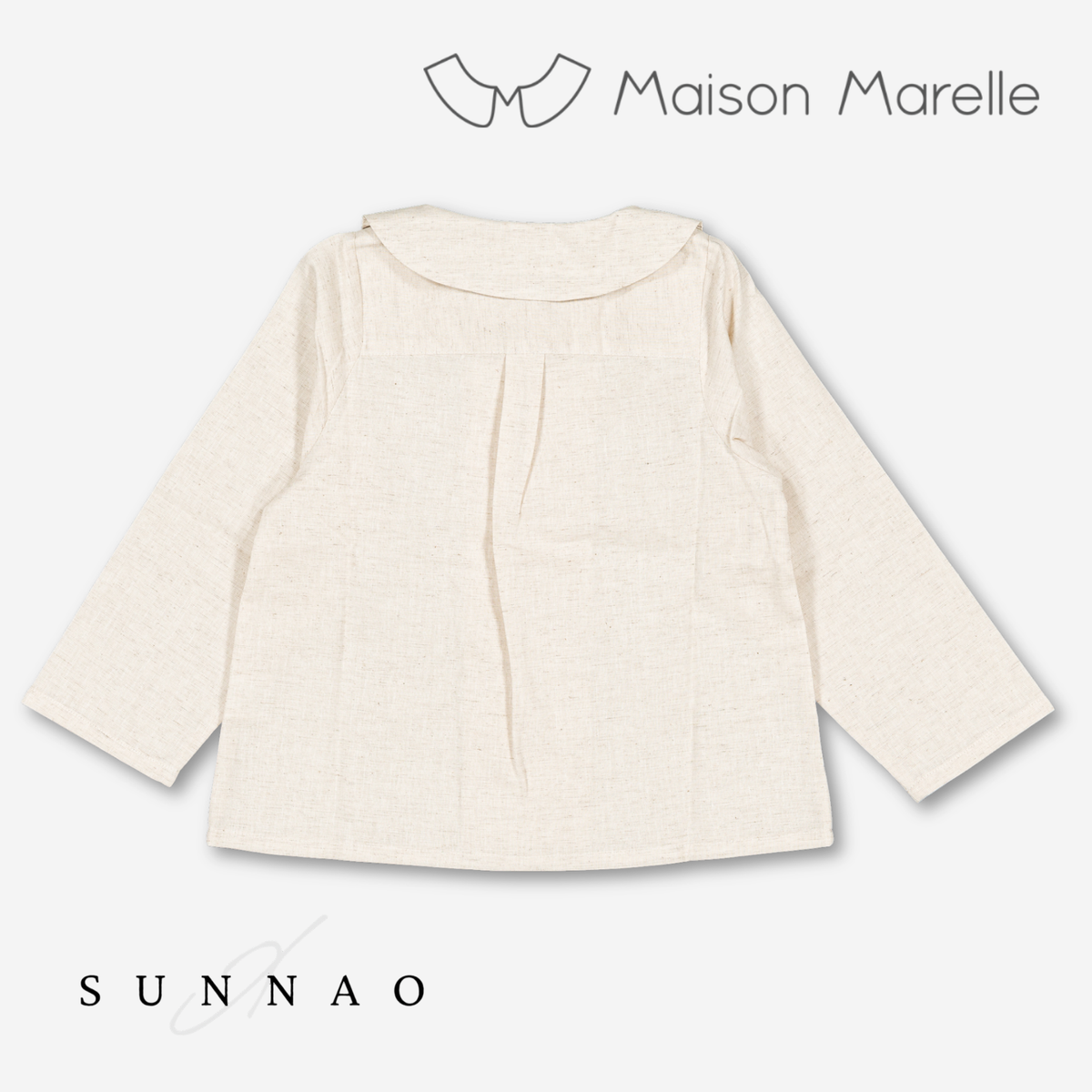 【オーダー会/送料無料】<Maison marelle> Blouse CONVENTION - beige linen
