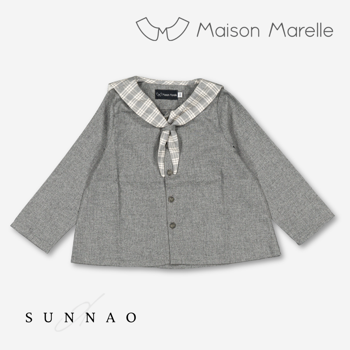 【オーダー会/送料無料】<Maison marelle> Blouse MONGE - flannel grey