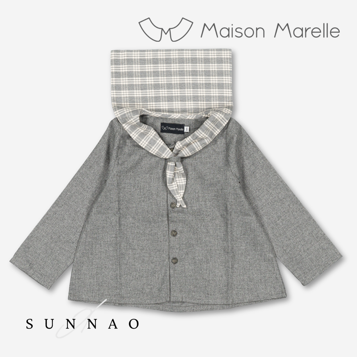 【オーダー会/送料無料】<Maison marelle> Blouse MONGE - flannel grey