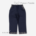 Gallery viewerに画像を読み込む, 【オーダー会/送料無料】<Maison marelle> Pants LEBON - blue chevron /blue tartan
