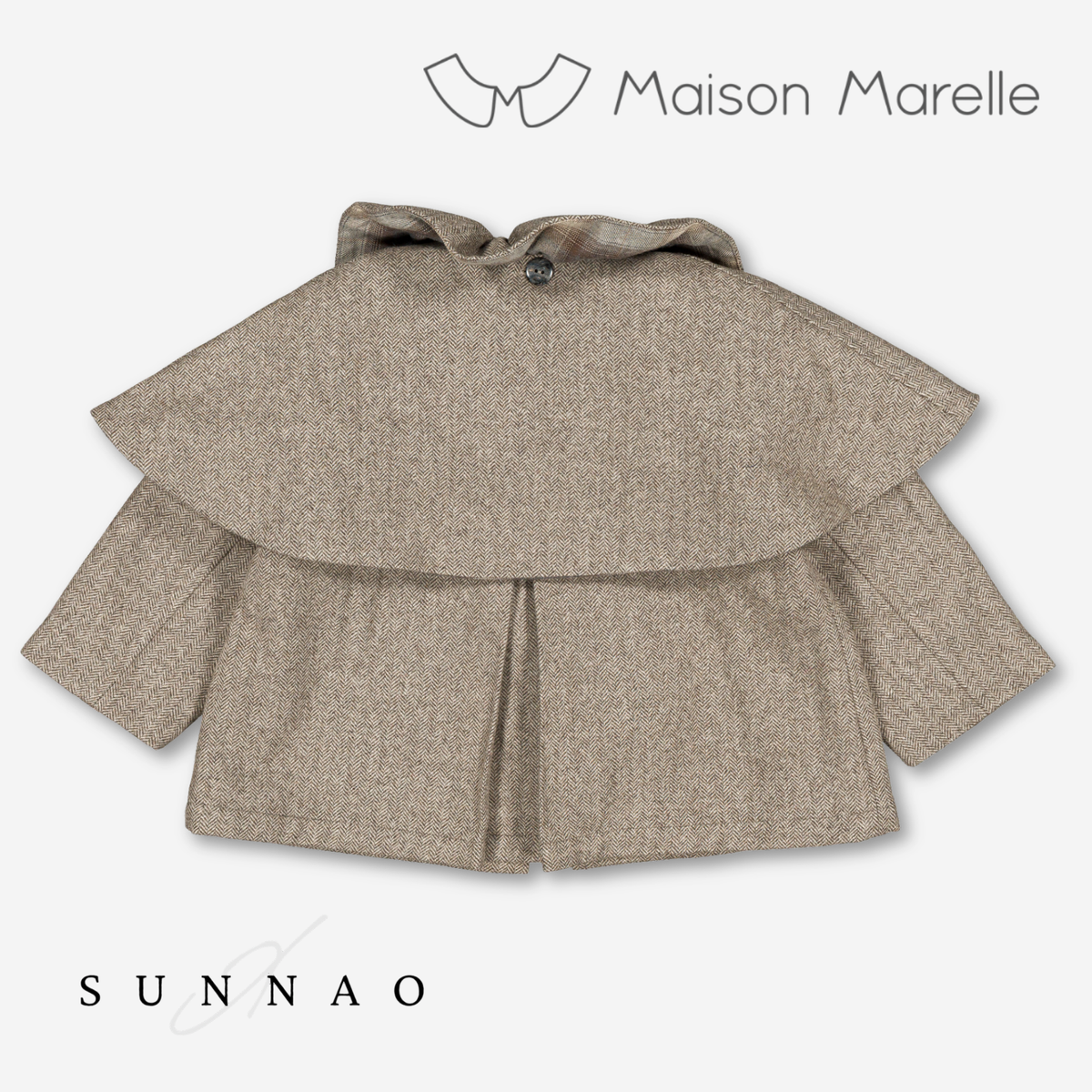【オーダー会/送料無料】<Maison marelle> Jacket DURET- taupe chevron