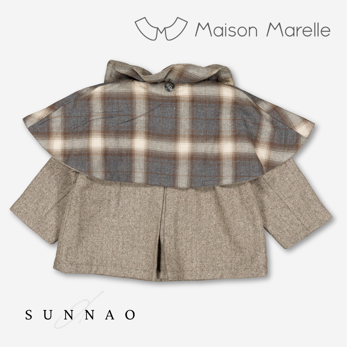 【オーダー会/送料無料】<Maison marelle> Jacket DURET- taupe chevron