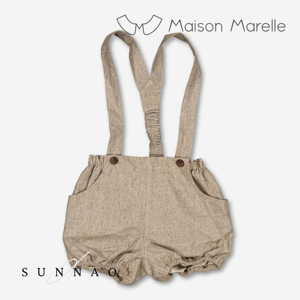 【予約】<Maison marelle> Bloomer straps TERNES - heathered oatmeal