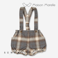 Gallery viewerに画像を読み込む, 【オーダー会/送料無料】<Maison marelle> Bloomer straps TERNES - greyébrown tartan
