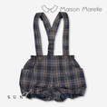 Gallery viewerに画像を読み込む, 【オーダー会/送料無料】<Maison marelle> Bloomer straps TERNES - blue tartan
