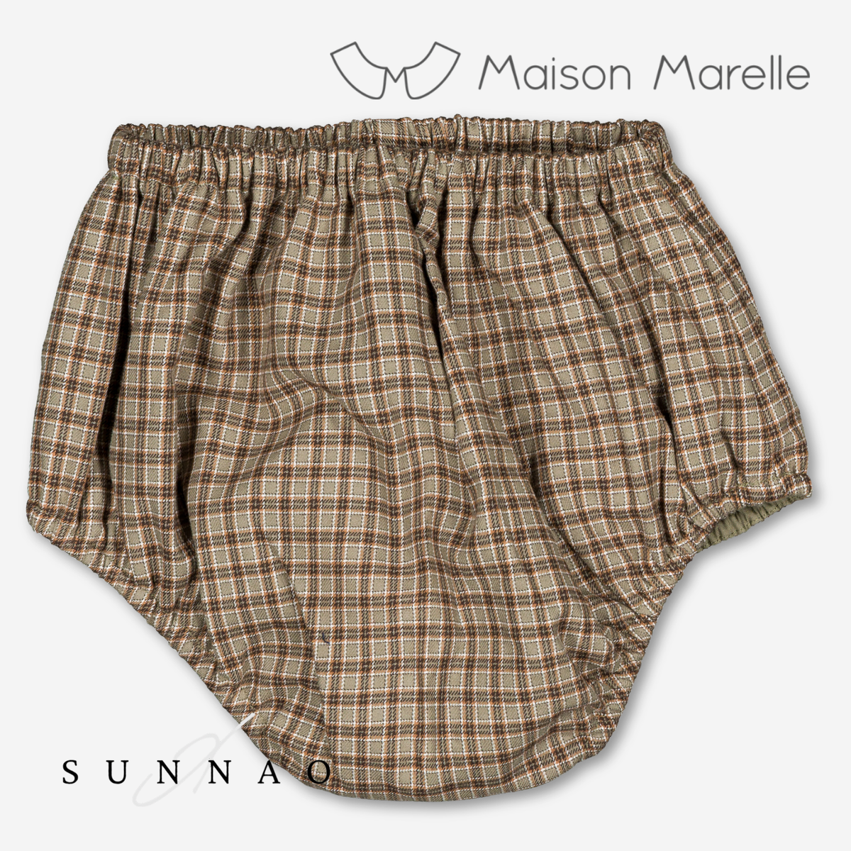 【オーダー会/送料無料】<Maison marelle> Bloomer CHAILLOT - olive check