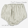 갤러리 뷰어로 이미지로드, 【オーダー会/送料無料】<Maison marelle> Bloomer CHAILLOT - sauge stripes
