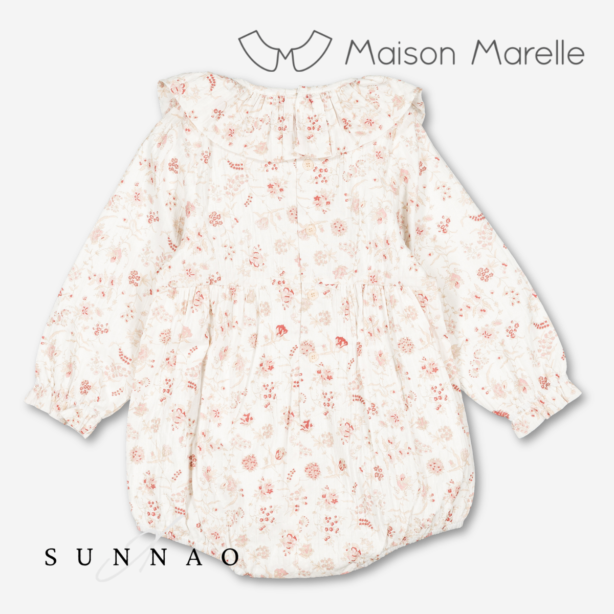 【オーダー会/送料無料】<Maison marelle> Romper ALMA - dusty florals