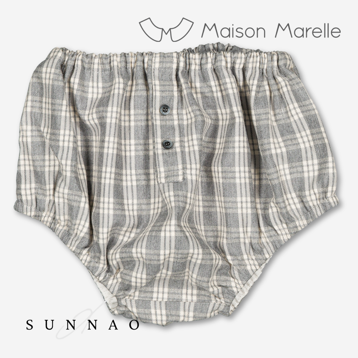 【オーダー会/送料無料】<Maison marelle> Bloomer CHAILLOT - grey tartan